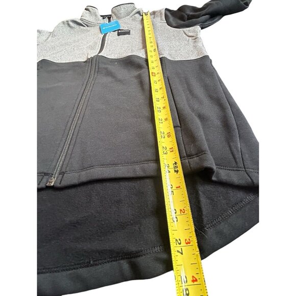 COLUMBIA Women's Columbia Lodge Hybrid Full Zip Color Block Black Grey Medium - Picture 10 of 11